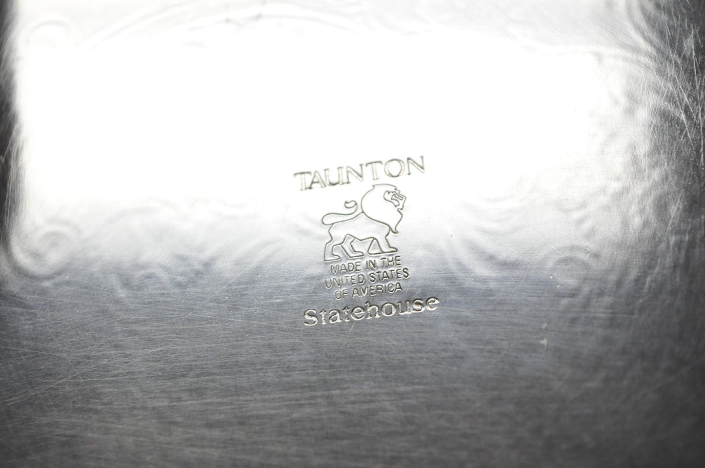 Vintage Taunton Statehouse Victorian Silver Plated Narrow Serving Platter Tray