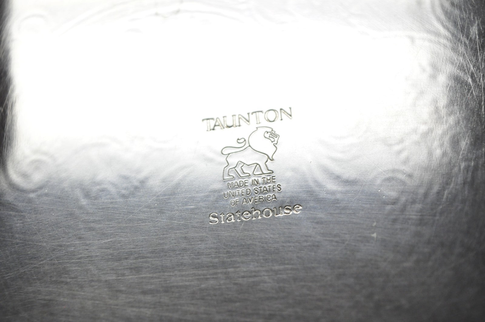 Vintage Taunton Statehouse Victorian Silver Plated Narrow Serving Platter Tray