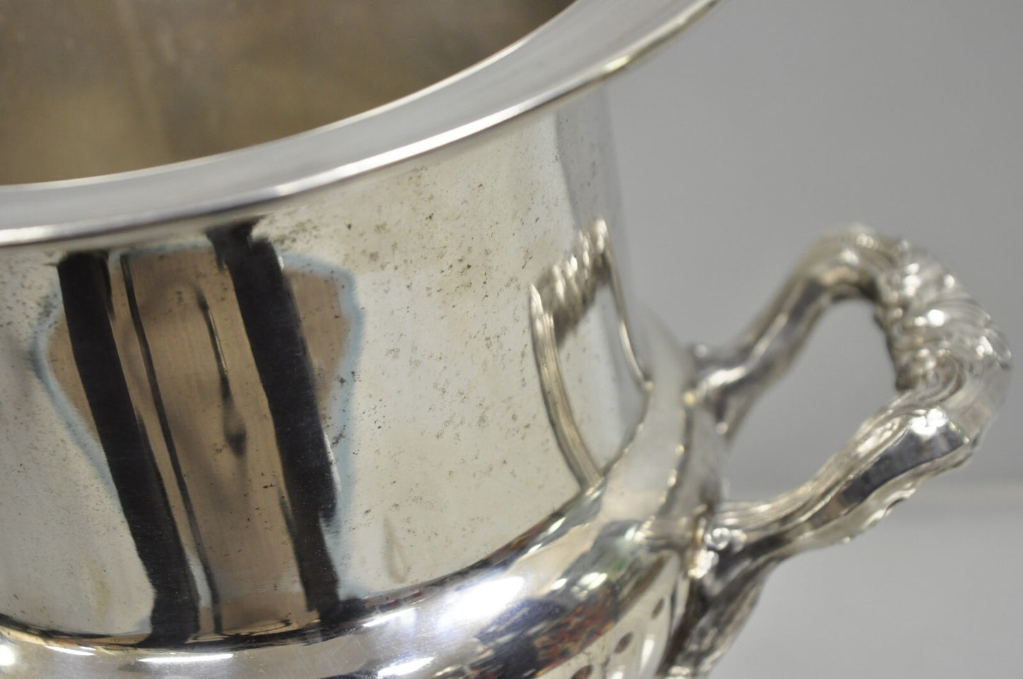 Vintage Victorian Silver Plated Trophy Cup Champagne Wine Chiller Ice Bucket