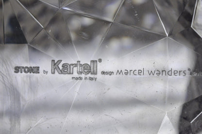 Marcel Wanders for Kartell Italy Clear "Stone" Stool - a Pair