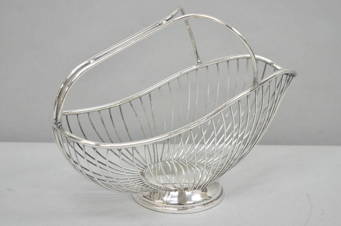 Vintage Mid Century El De Uberti Italy Silver Plated Wire Wine Bottle Holder
