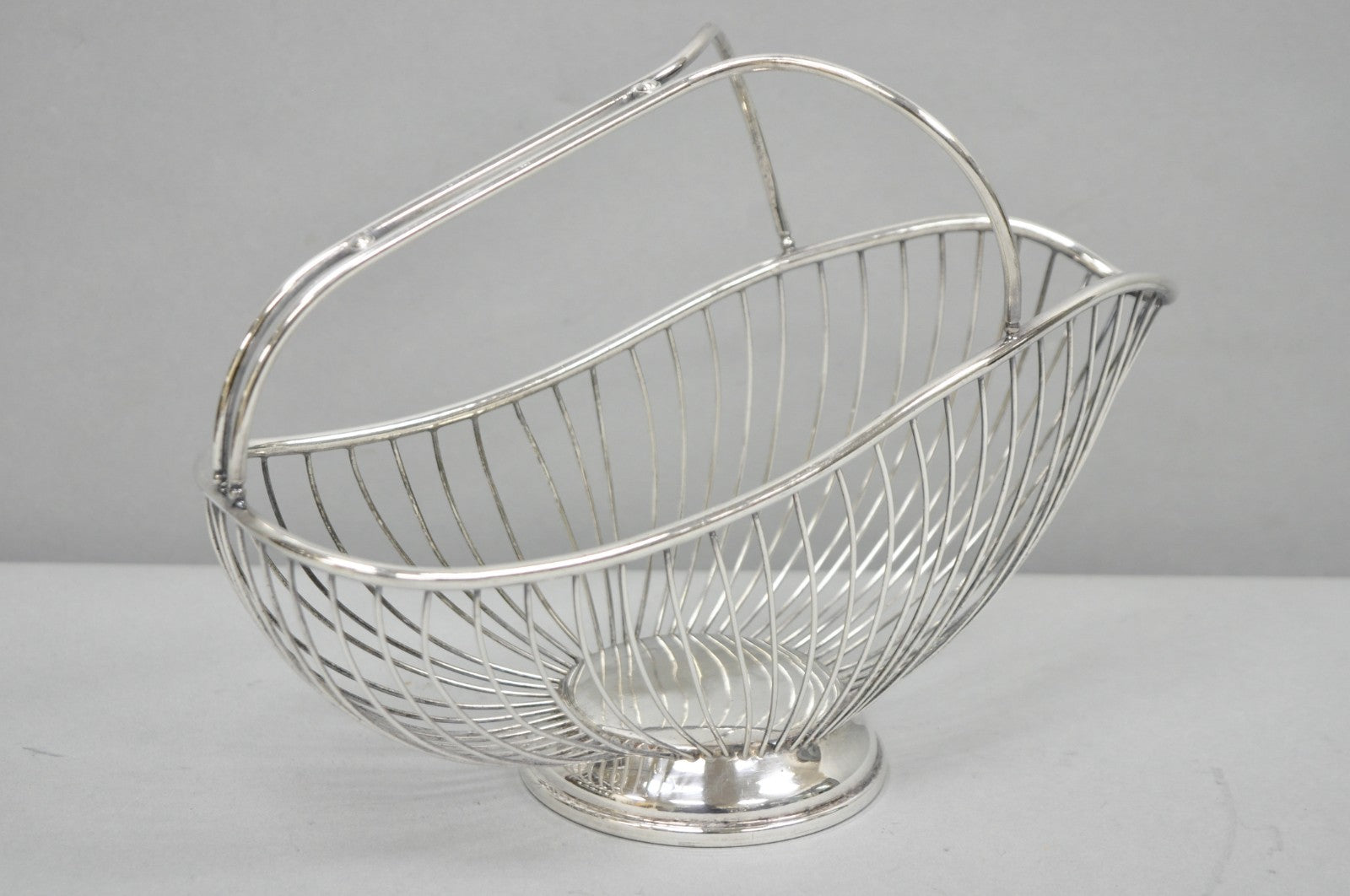 Vintage Mid Century El De Uberti Italy Silver Plated Wire Wine Bottle Holder