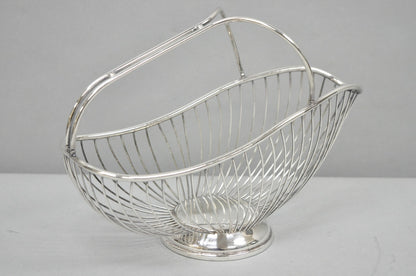 Vintage Mid Century El De Uberti Italy Silver Plated Wire Wine Bottle Holder