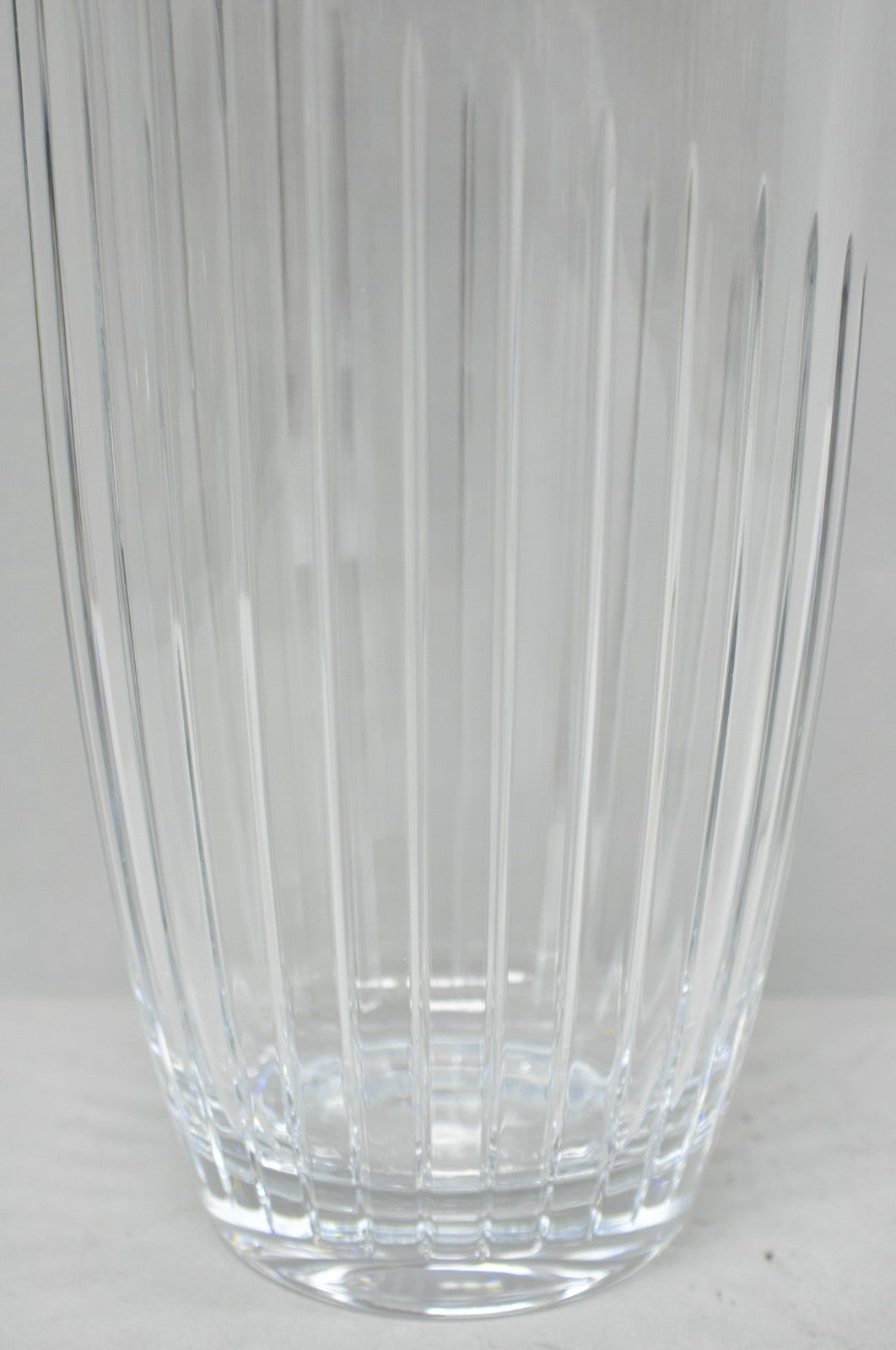 Marquis by Waterford 12" Tall Etched Round Lead Crystal Glass Flower Vase