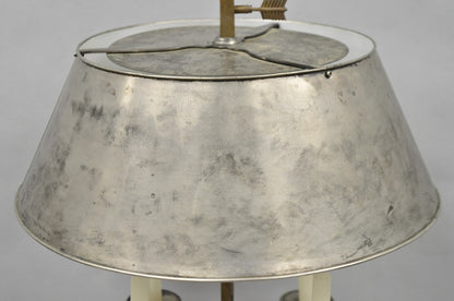 Visual Comfort & Co French Country Antiqued Pewter Bouillotte Tole Table Lamp