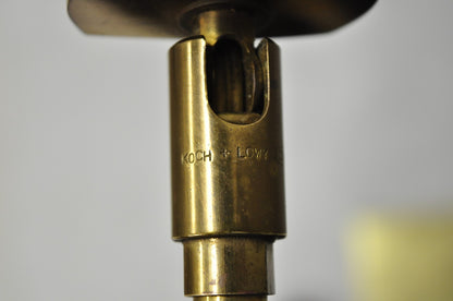Mid Century Modern Koch & Lowy Brass Pharmacy Reading Adjustable Floor Lamp