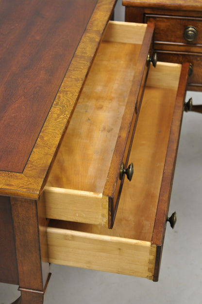 Ethan Allen Townhouse 2 Drawer Night Table Nightstand Curule Regency Style, Pair