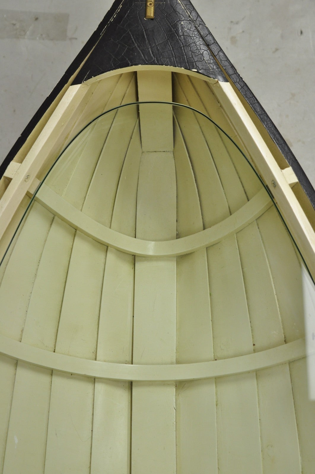 Vintage Style Dory Row Boat Nautical Bookshelf / Table By Authentic Models