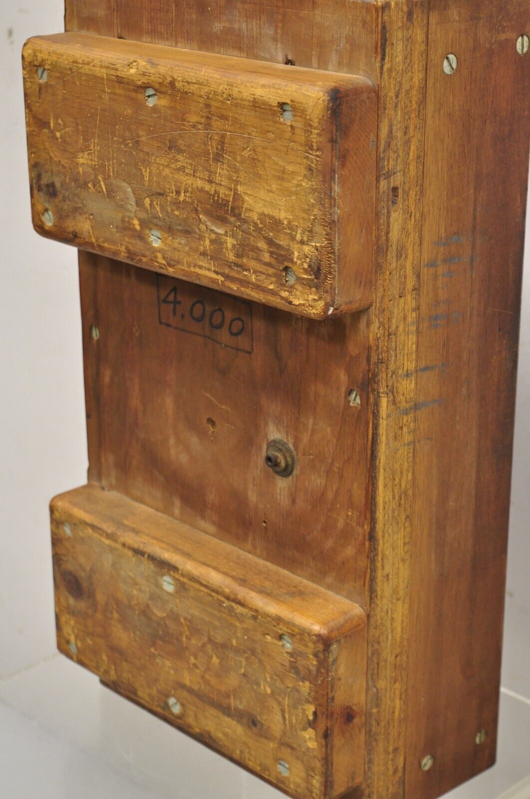 Vintage Industrial Foundry Wooden Block Mold Architectural Valcor Engine Corp