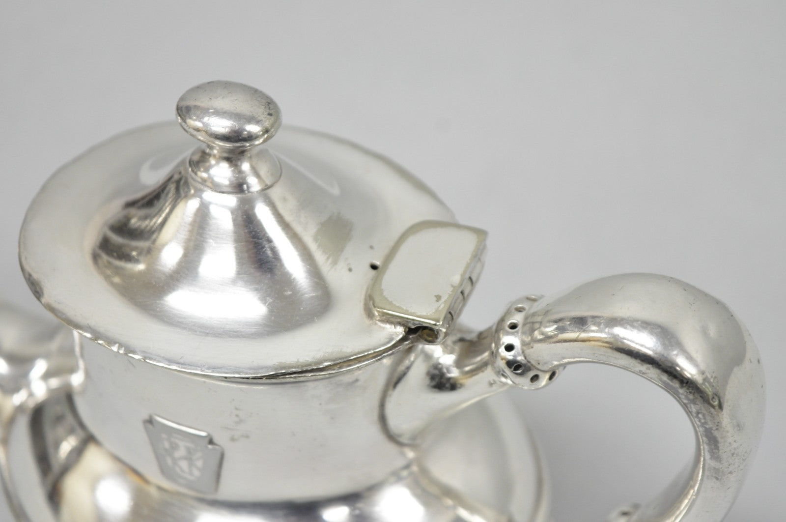 Antique Pennsylvania Railroad PRR Reed & Barton Small Silver Plated Teapot