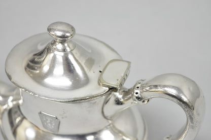 Antique Pennsylvania Railroad PRR Reed & Barton Small Silver Plated Teapot