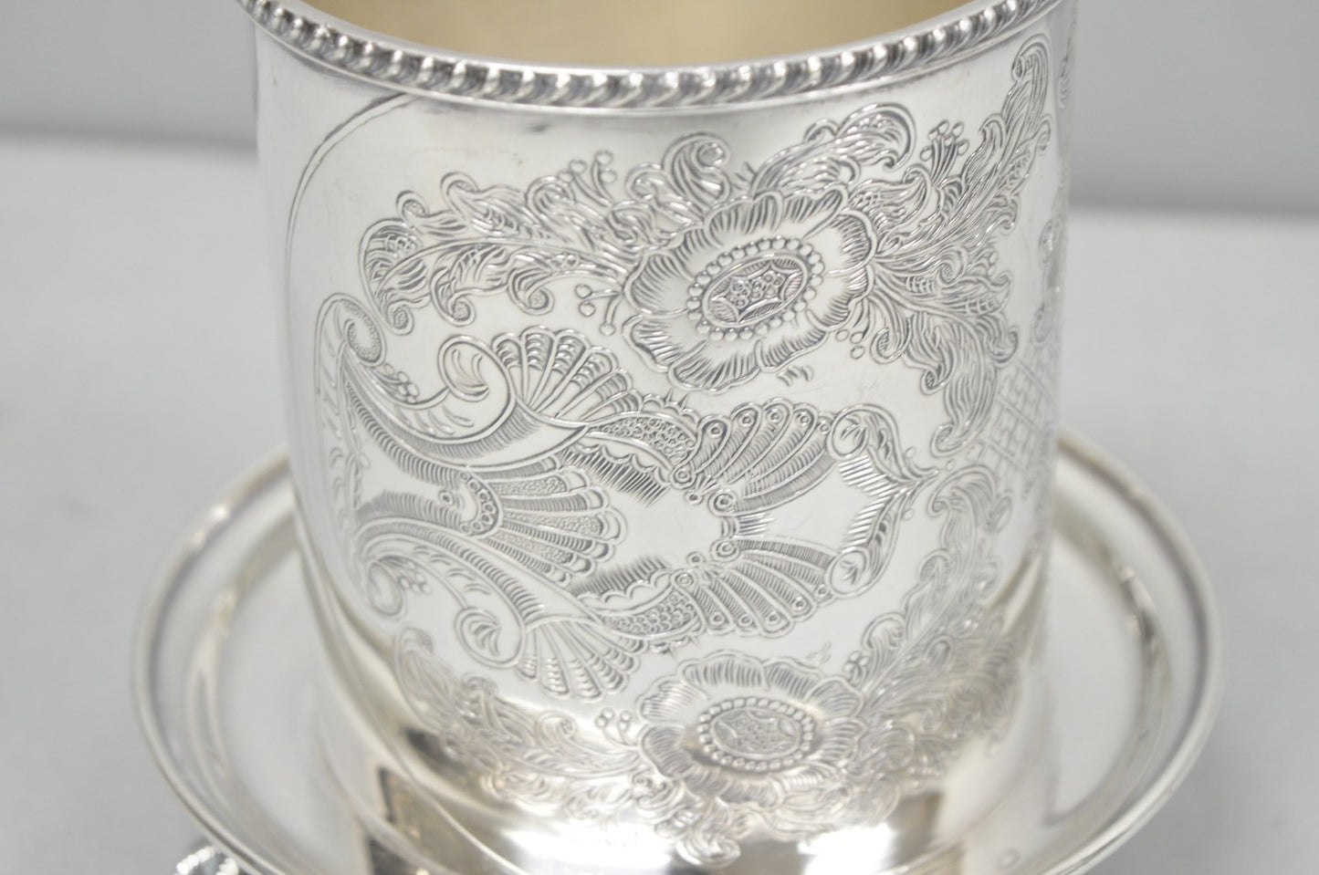 Vintage Viners of Sheffield English Regency Silver Plated Wine Bottle Coaster