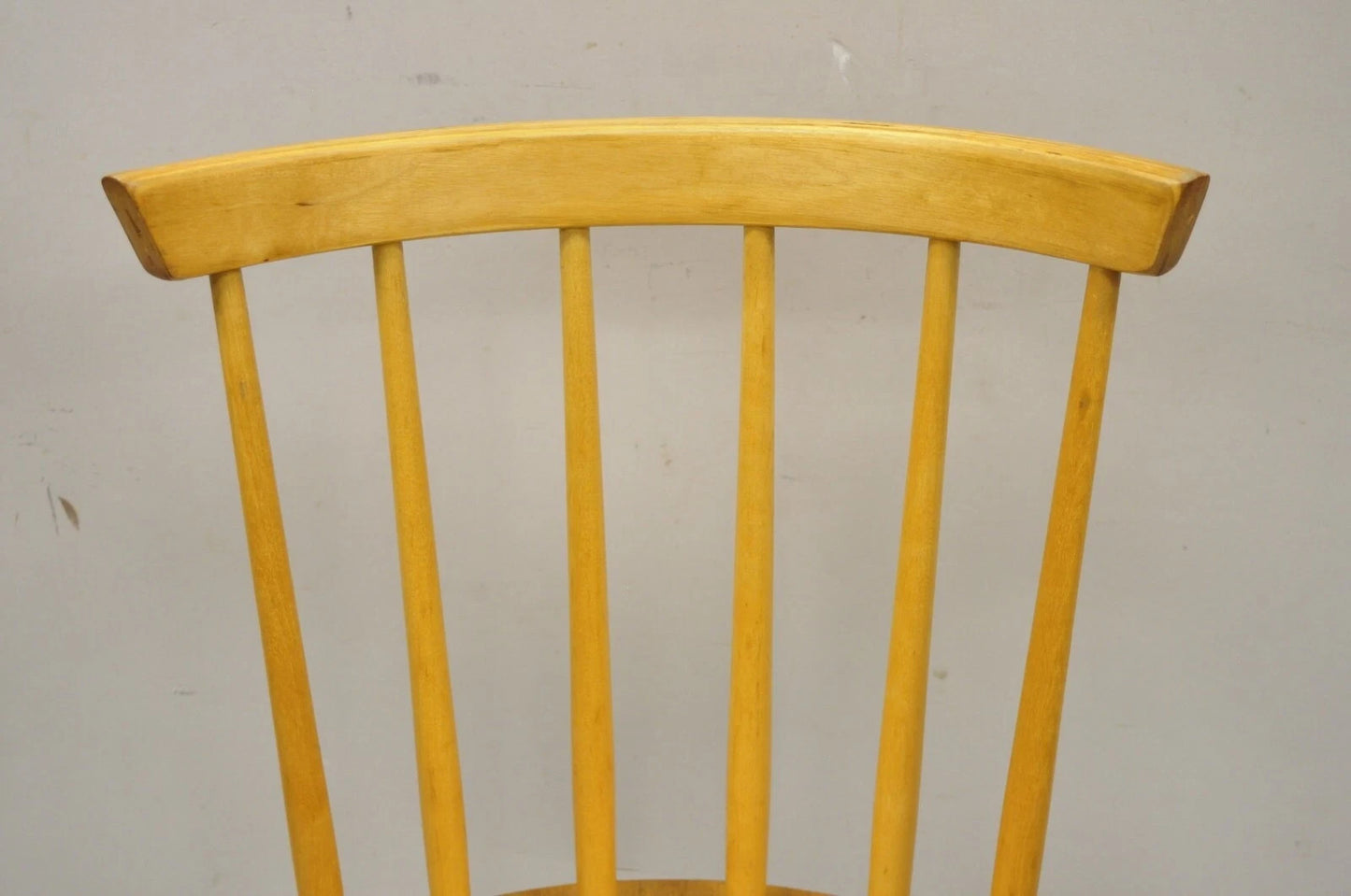 Vintage Mid Century Modern Spindle Back Birch Maple Dining Side Chair