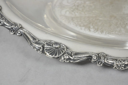 Vintage Victorian Style Silver Plated Oval 13.5" Trinket Serving Dish (B)