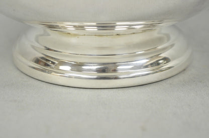 Vintage Mid Century Modern Towle Silver Plated 8.5" Round Footed Serving Bowl
