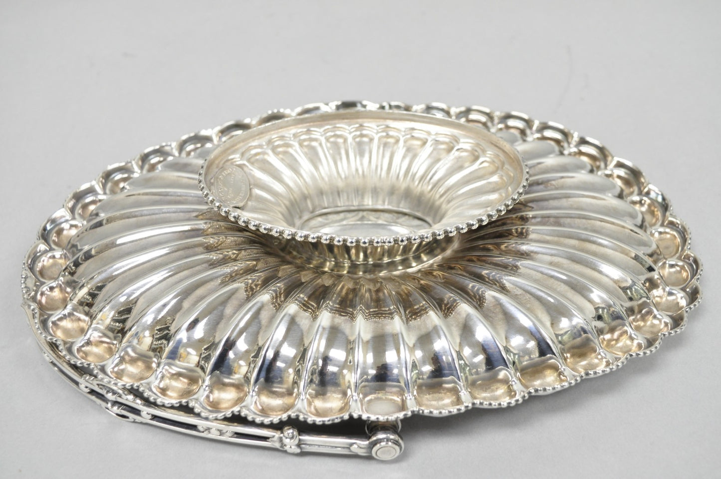 Antique Rogers & Bro Silver Plated Wedding Brides Basket w Reticulated Handle