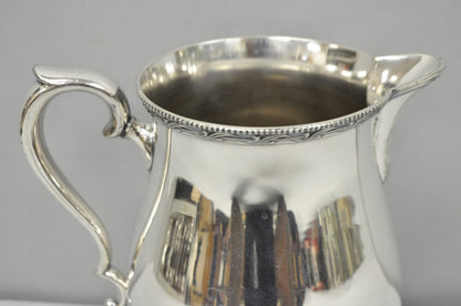 Vintage N.S. Co Victorian Bulbous Silver Plated Lemonade Beverage Water Pitcher