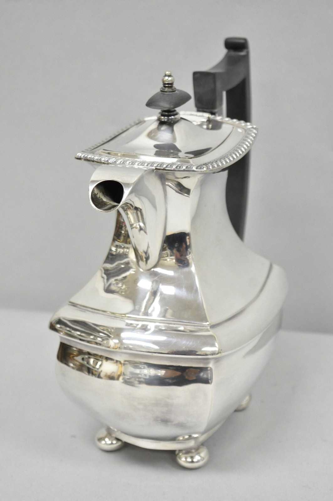 Antique Walker & Hall 53499 Art Deco Silver Plated Tea Service Set - 4 Pcs