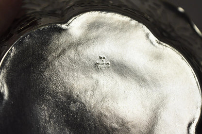 Vintage TBB England Victorian Silver Plated Small Pierced Trinket Nut Dish Bowl