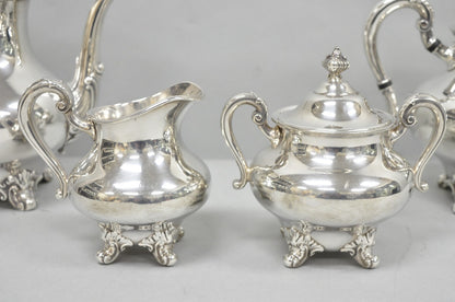 Vintage Reed & Barton Regent 5600 Silver Plated Tea Coffee Service - 4 Pc Set