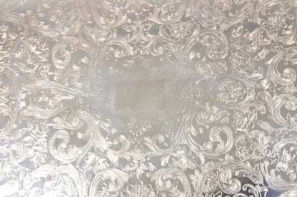 Vintage Leonard Regency Style Silver Plated Ornate Serving Platter Tray