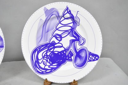 Frank Stella David Mirvish Designs Vortex Engravings 5-8 Indigo Plate - Set of 4