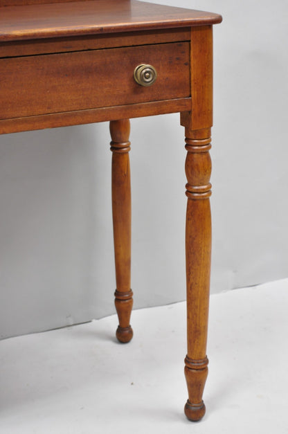 Antique Sheraton Mahogany One Drawer Washstand Server Farmhouse Side Table