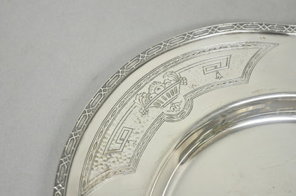 Vintage Victorian Benedict Hammer Craft 302 Silver Plated Harvest Serving Tray