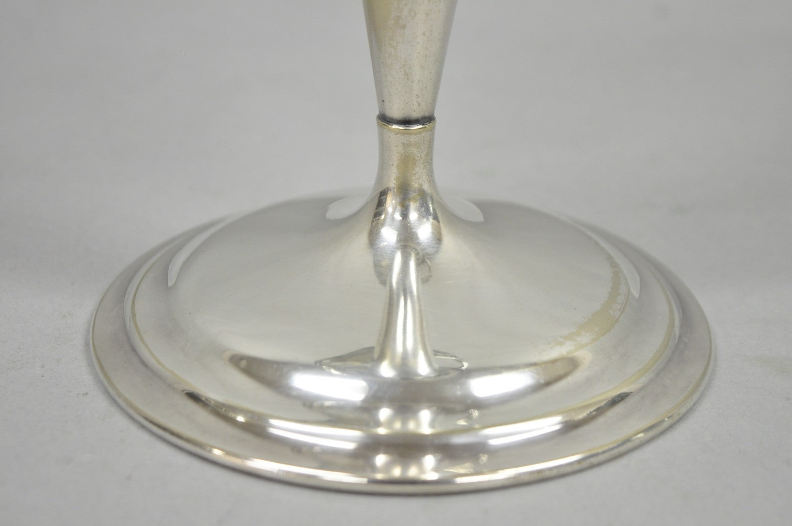 Vintage Victorian Silver Plated Trumpet Flower Vase with Reticulated Handle