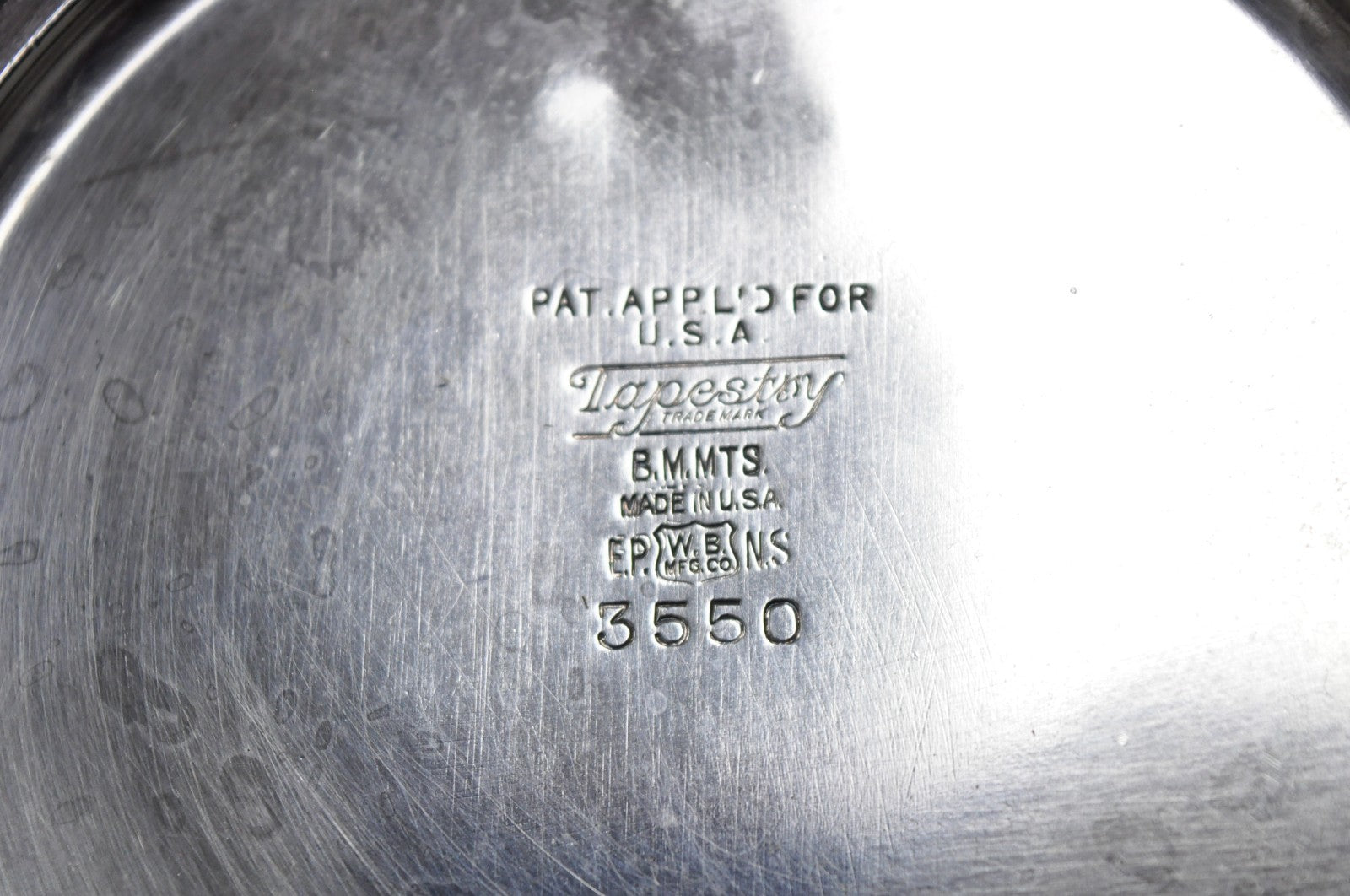 Antique Silver Plated Martini Shaker Pitcher "Tapestry" by Weidlich Brothers