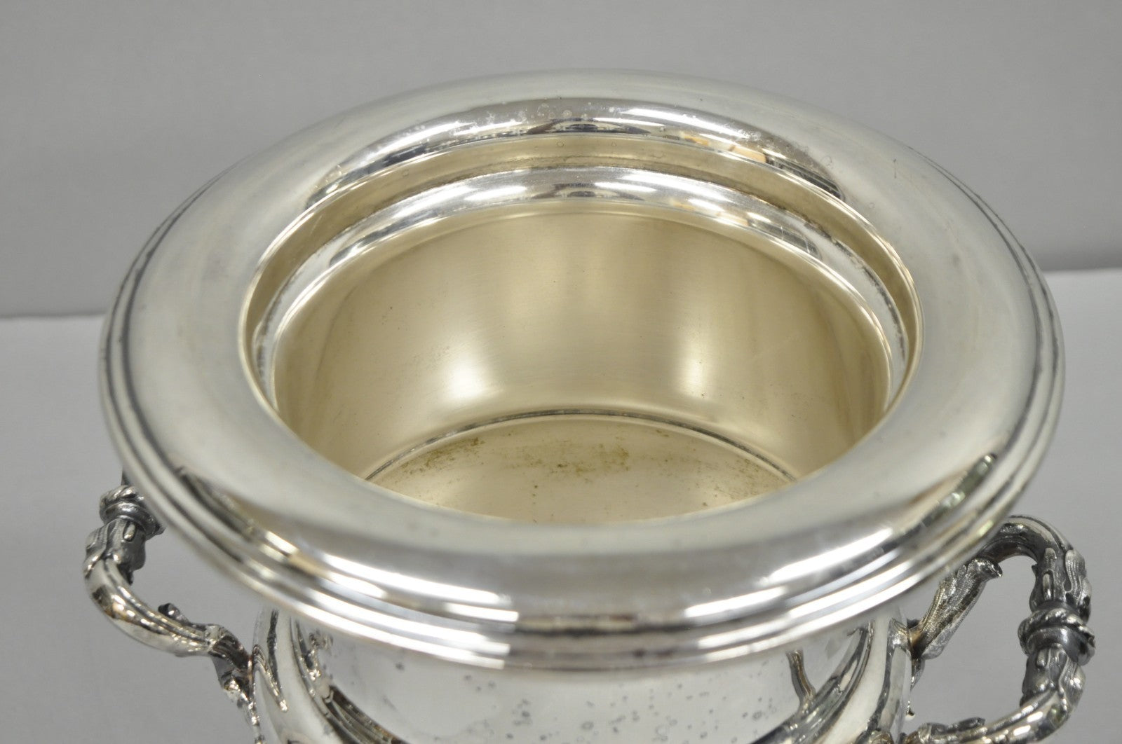 Victorian Silver Plated Trophy Cup Bar Champagne Chiller Ice Bucket by Crescent