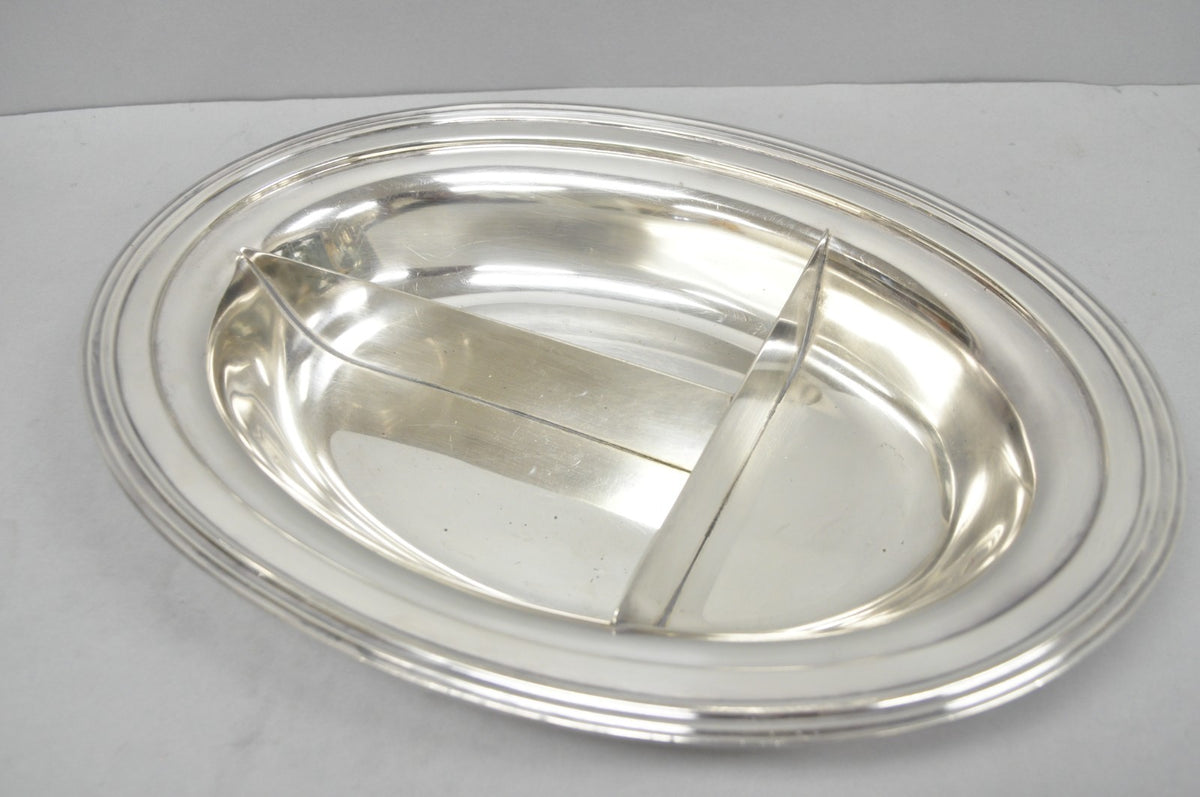 Vintage Wallace N6706 Silver Plated Large Oval 15" Covered Serving Dish