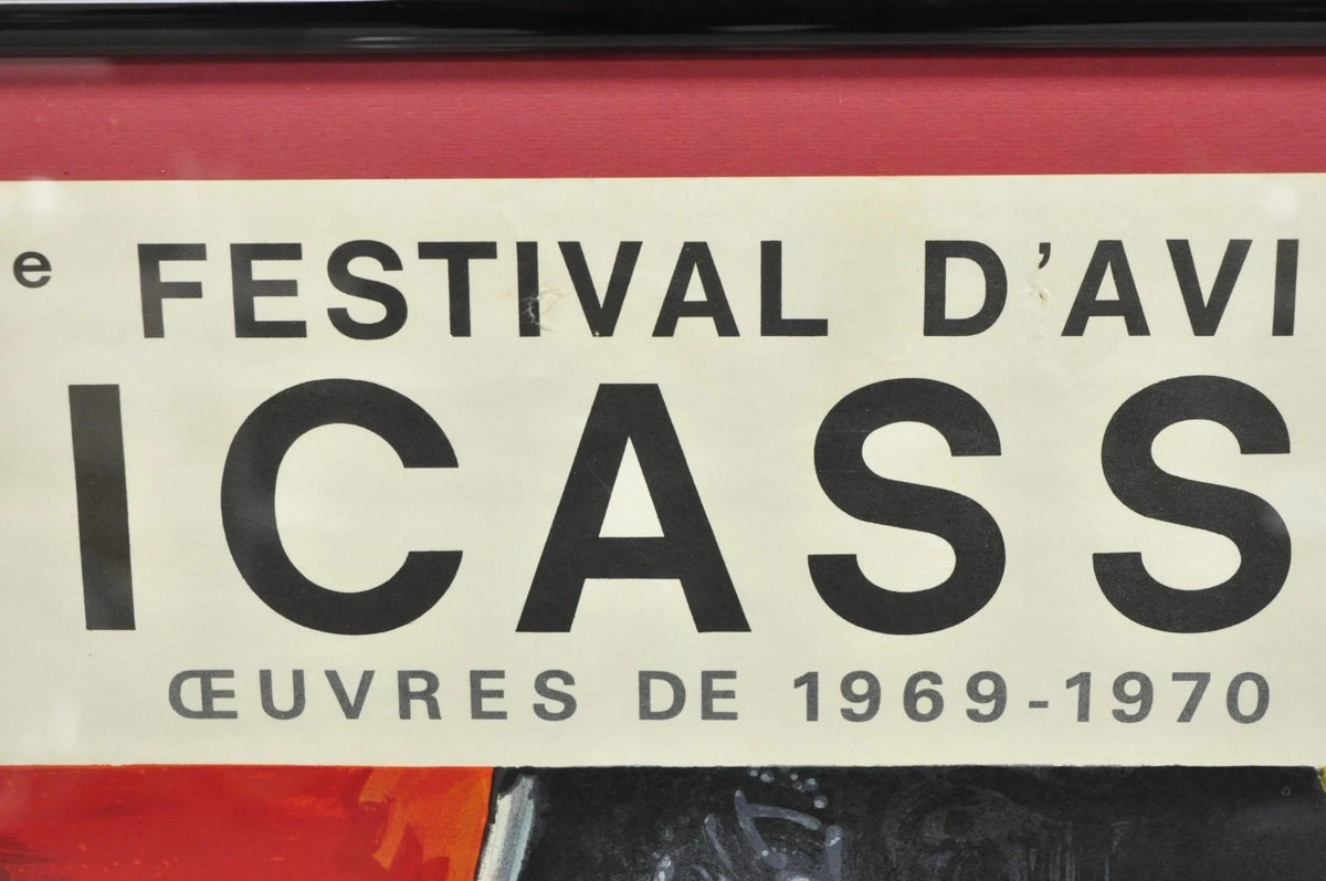 70s Pablo Picasso Festival D'Avignon Au Palais des Papes Lithograph Print Poster