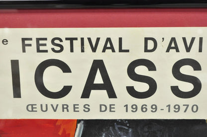 70s Pablo Picasso Festival D'Avignon Au Palais des Papes Lithograph Print Poster