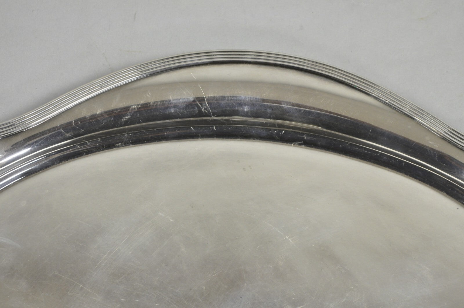 Antique Gorham Edwardian Silver Plate Serving Bar Tray Engraved to Reverend 1945