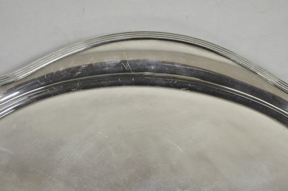 Antique Gorham Edwardian Silver Plate Serving Bar Tray Engraved to Reverend 1945