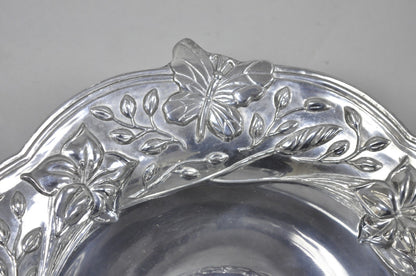 Vintage Lenox Dragonfly & Butterfly Meadow Art Nouveau Cast Aluminum Salad Bowl
