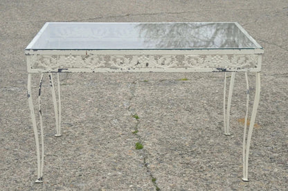 Vintage Victorian Grapevine Wrought Iron Garden Patio Dining Set - 7 Pc Set