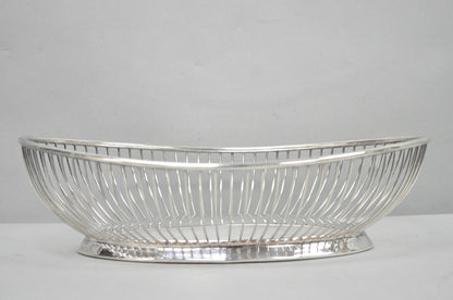 Vintage Gorham YC743 English Victorian Silver Plated Wire 11" Bread Fruit Basket