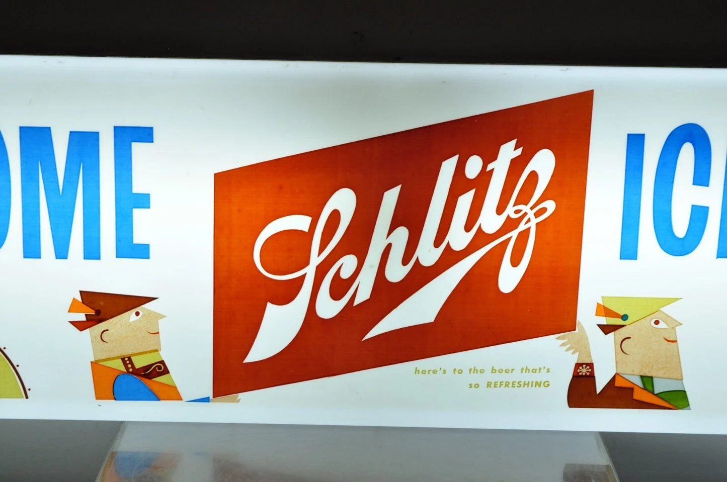 Vintage 1958 Jos. Schiltz Large 73" Lighted Brewing Beer Advertisement Bar Sign