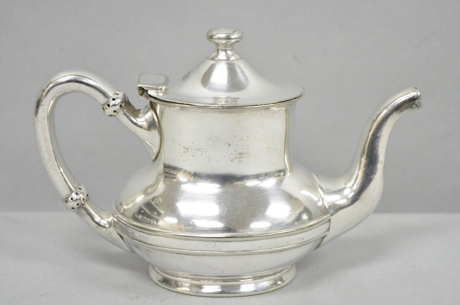 Antique Pennsylvania Railroad PRR Reed & Barton Small Silver Plated Teapot