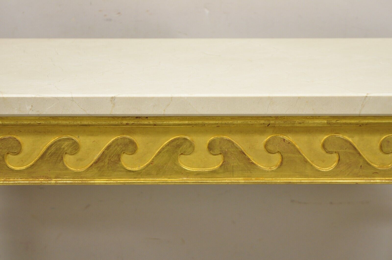 English George II Style Gold Giltwood Ball and Claw Foot Console Hall Table