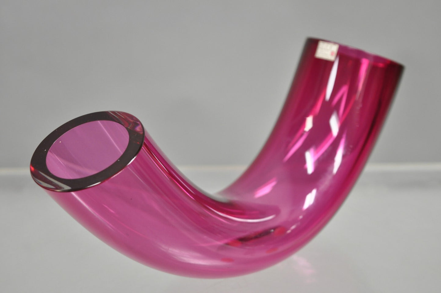 Studio Ahus Bent Glass Tube Sculpture Hanne Dreutler Arthur Zirnsack Sweden 1993