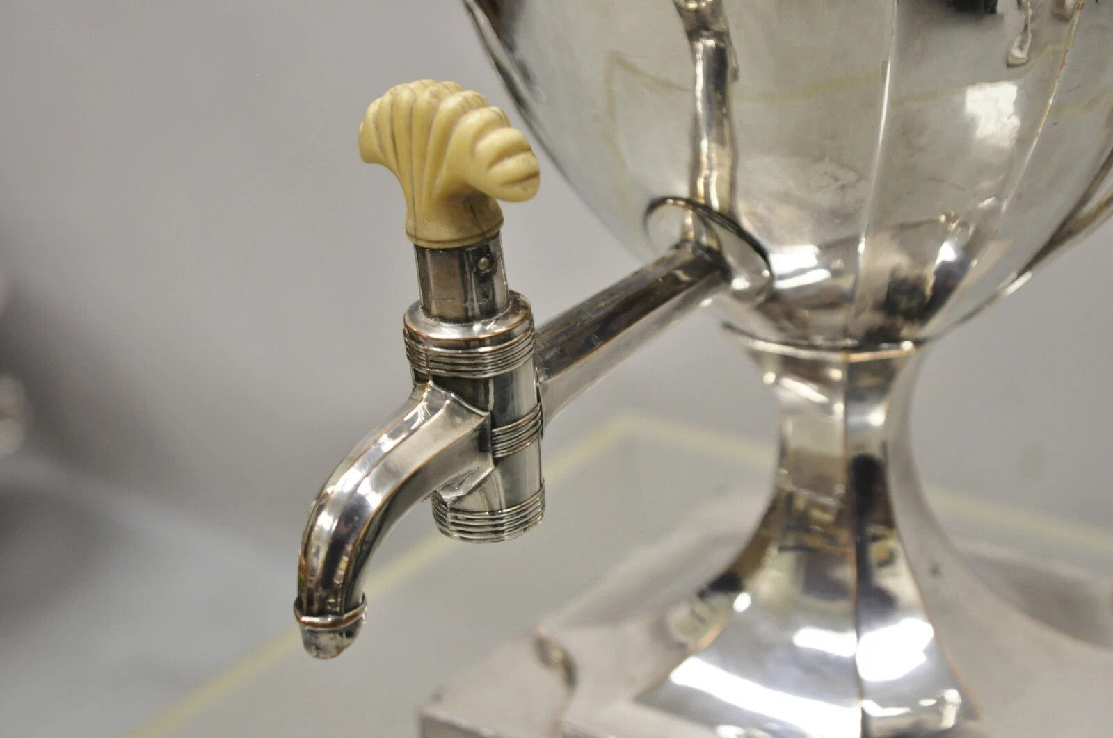 Antique English Regency Silver Plated Trophy Cup Urn Coffee Beverage Samovar