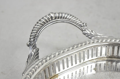 Vintage Amston Victorian Silver Plated Narrow Bar Tray Serving Platter