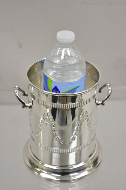 Vintage M. Bros English Edwardian Silver Plated Wine Champagne Bottle Coaster