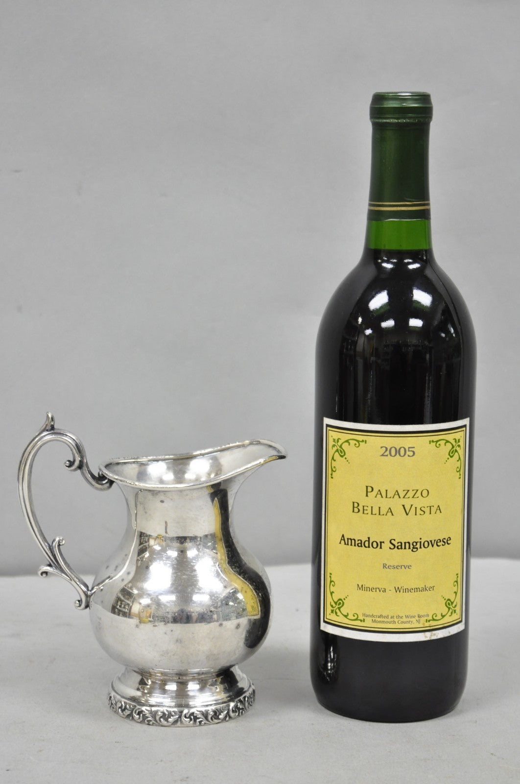 Vintage Victorian Silver Plated Small Coffee Creamer Pot by National 3002