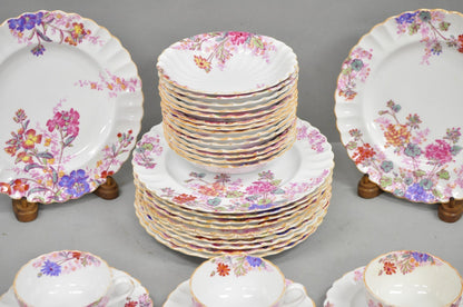 Spode England "Chelsea Garden" Bone China Porcelain Dinner Set 51 Pc Set