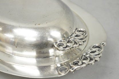 Vintage Reed & Barton Nordic 1152 Silver Plated Covered Vegetable Serving Dish