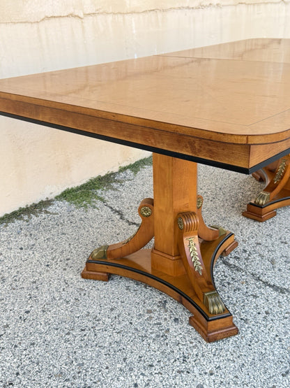 Thomasville Grand Classics Neoclassical Empire Maple Wood Dining Room Table
